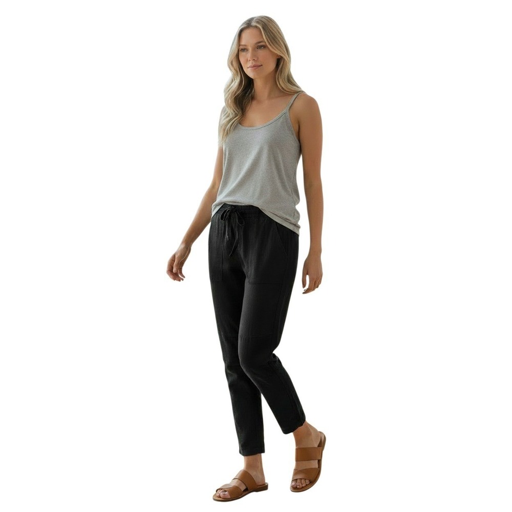 James Perse Standard Lounge Pants Gray Twill Drawstring Size 1 W30 Fits S/M